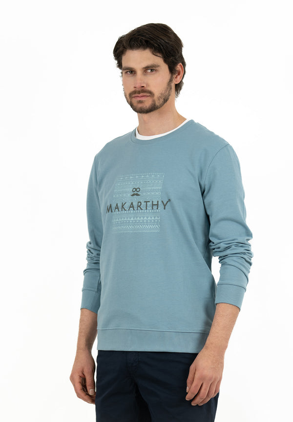 Sudadera Boho Gris Azulado