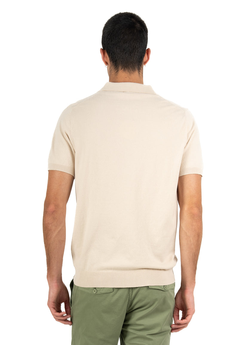 Jersey Tipo Polo Beige