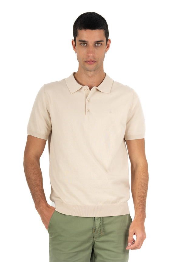 Jersey Tipo Polo Beige
