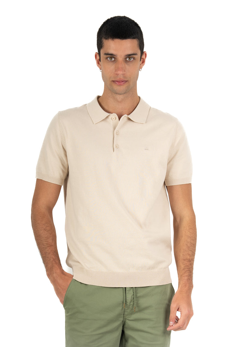 Jersey Tipo Polo Beige