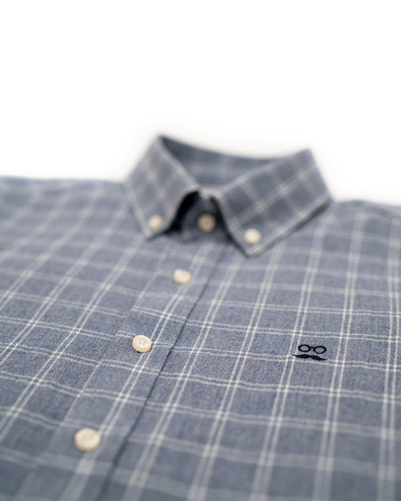 Camisa Cuadros Delavé Añil