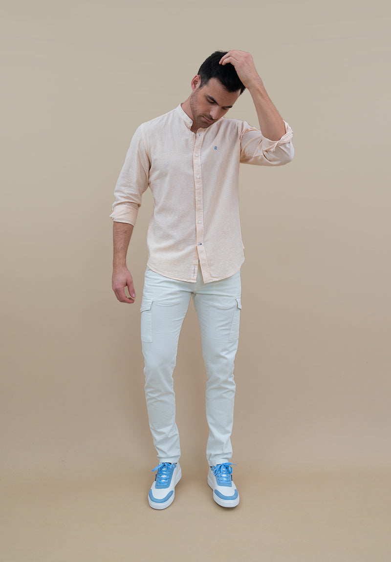 Camisa Mykonos Rayas Mao Ámbar