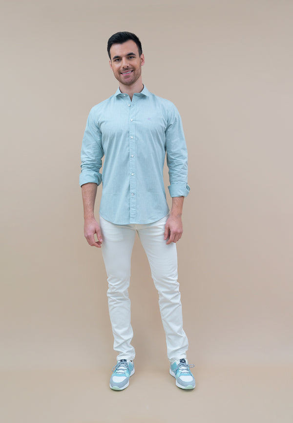 Pantalón Cinco Bolsillos Blanco Roto