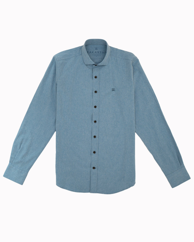 Camisa Jaspeada Azul